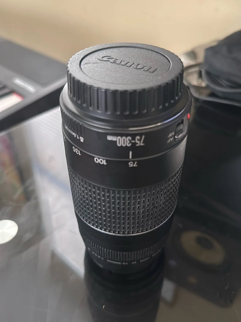 Canon 75-300mm EF Telephoto Zoom Lens - Black